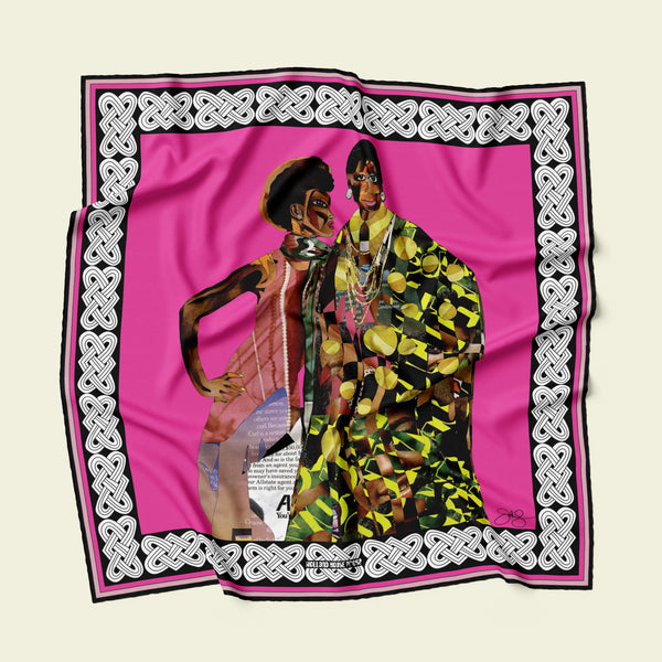 Luminous Darklings Silk Twill Scarf