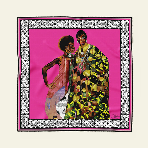 Luminous Darklings Silk Twill Scarf