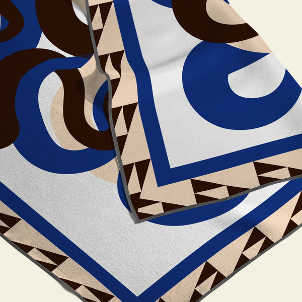 Intertwined Silk Charmeuse Scarf