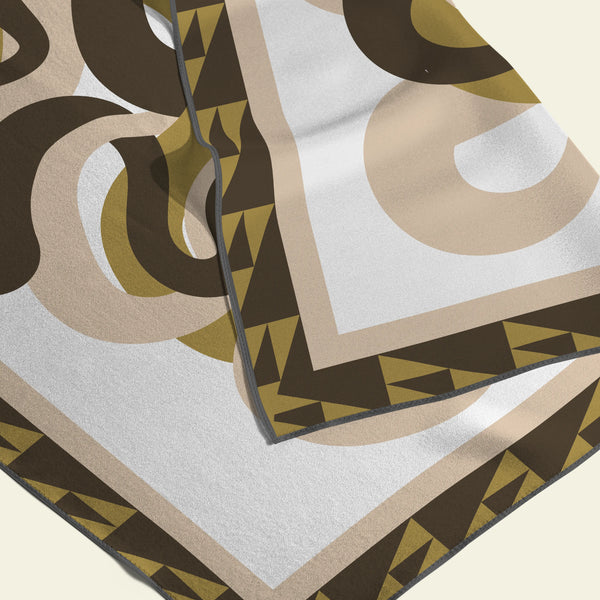 Intertwined Silk Charmeuse Scarf