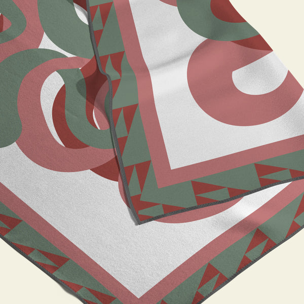 Intertwined Silk Charmeuse Scarf