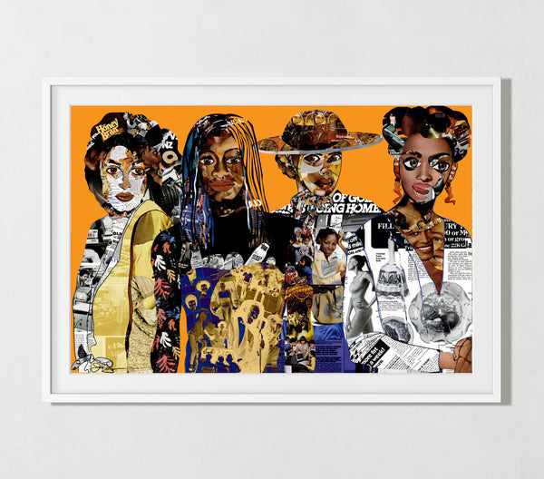 Four Women Art Print by Johnalynn Holland