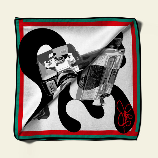 Super 8 Silk Charmeuse Scarf