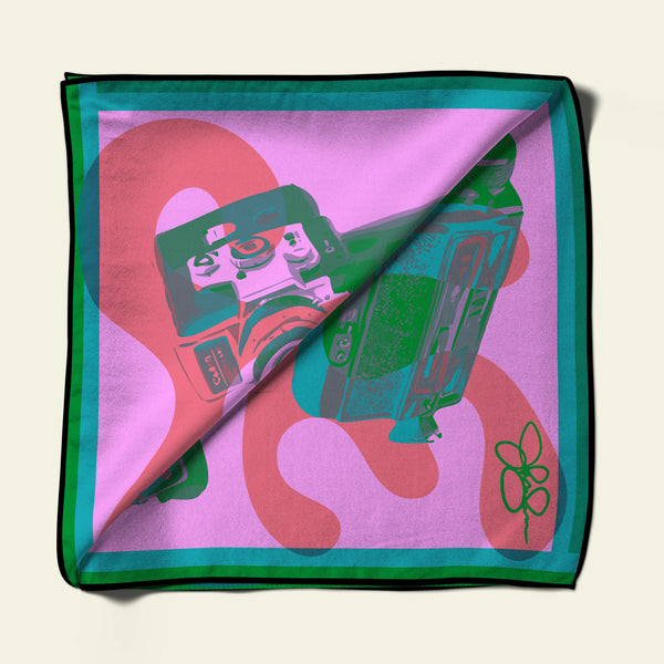 Super 8 Silk Charmeuse Scarf