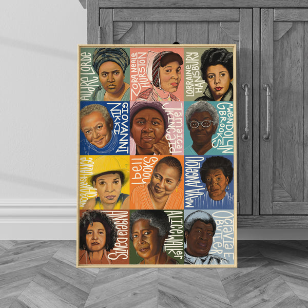 BLACK FEMALE AUTHORS POSTER by Johnalynn Holland