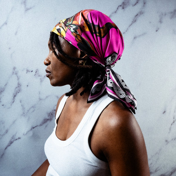 Luminous Darklings Silk Twill Scarf