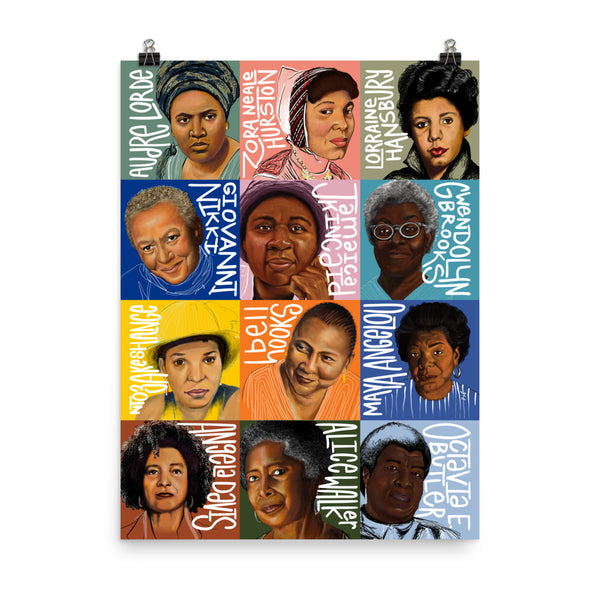 BLACK FEMALE AUTHORS POSTER by Johnalynn Holland