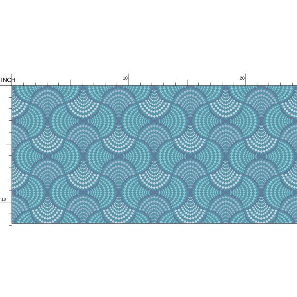 The Madhuri Wallpaper in Blue Teal