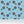 Cowrie Shells and Eyes Wallpaper in Cornflower