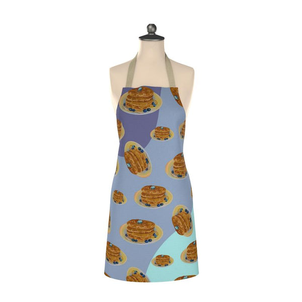 Cotton Apron "Stacks on Stacks" 32" long, 26" wide