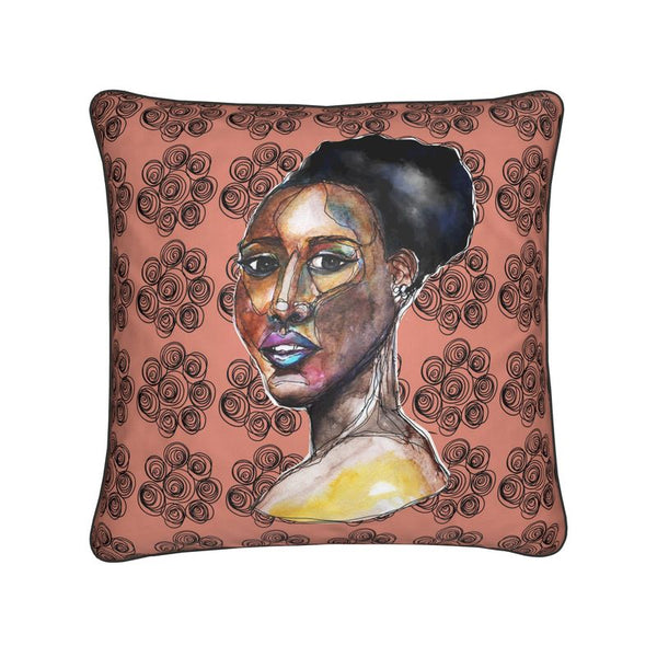 Percussive Duplicity Velvet Shimmer Throw Pillow Cover  16x16
