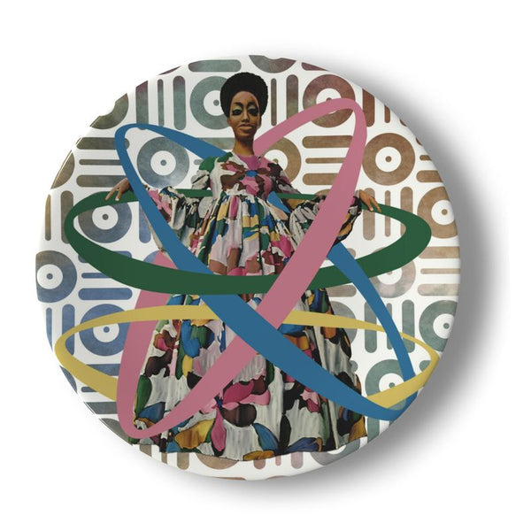 Bone China Decorative Wall Plate Glenda, The Good Bitch 8"