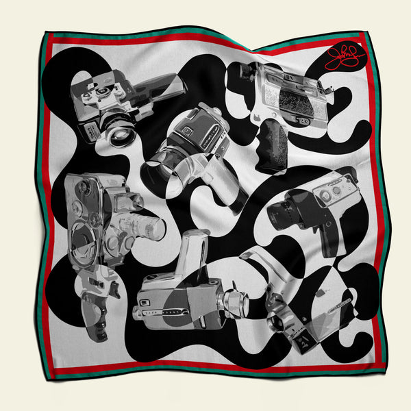 Super 8 Silk Charmeuse Scarf