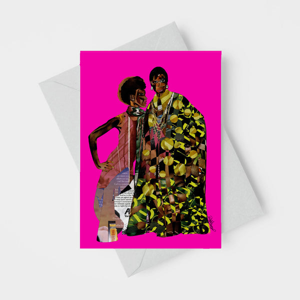 Luminous Darklings Black Art Greeting Card  4.25" x 5.5"