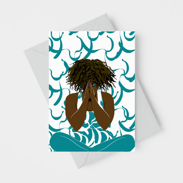 Yoga Greeting Card  4.25" x 5.5"